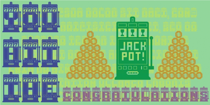 Jackpot font preview