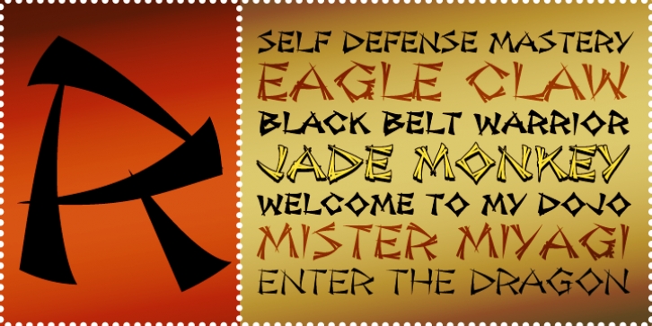 Jade Monkey BTN font preview
