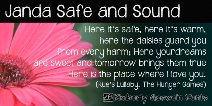 Janda Safe And Sound font preview