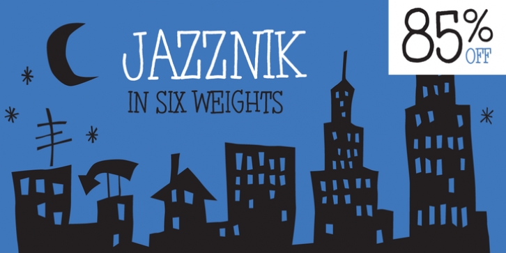 Jazznik font preview