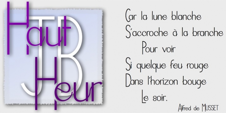 JBHaut Heur font preview