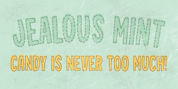 Jealous Mint font preview