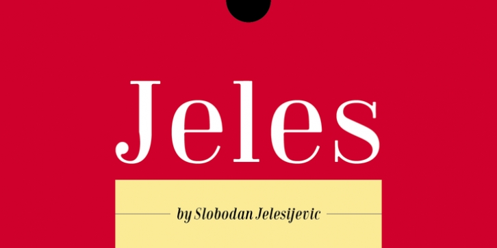 Jeles font preview