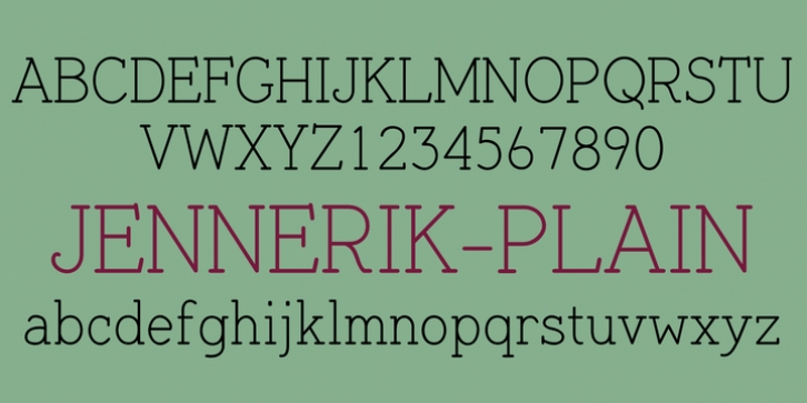 Jennerik font preview