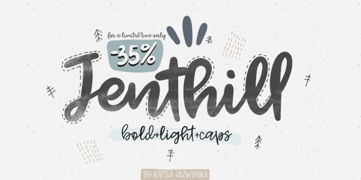 Jenthill font preview