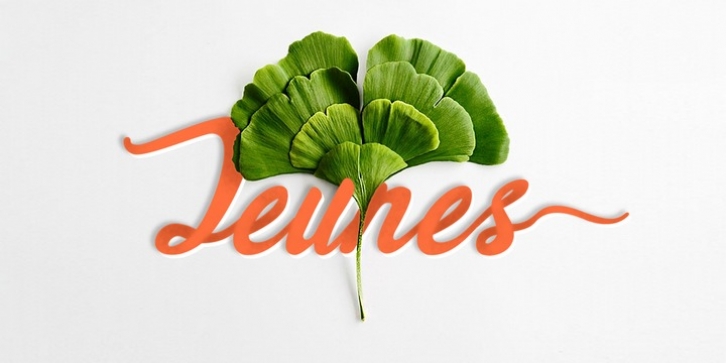 Jeunes font preview