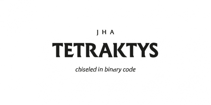 JHA Tetraktys font preview