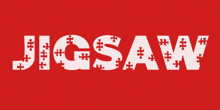 Jigsaw Trouserdrop font preview