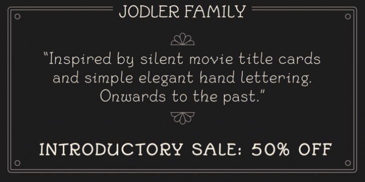 Jodler font preview