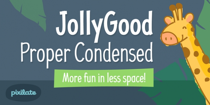 Jolly Good Proper Condensed font preview