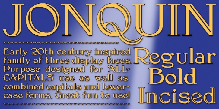 Jonquin font preview