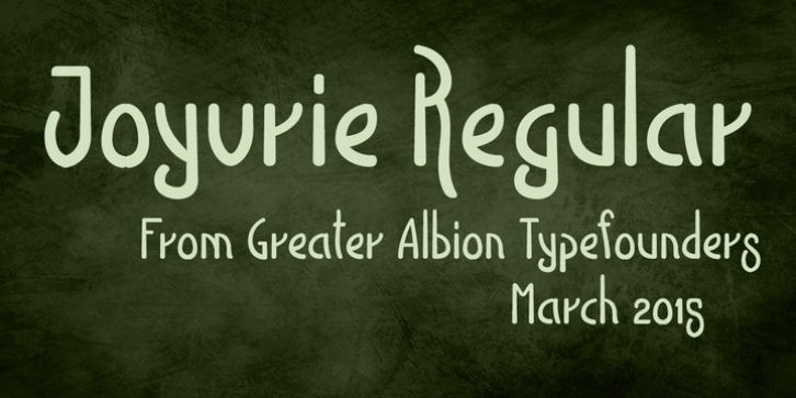 Joyvrie font preview