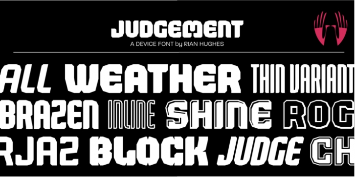 Judgement font preview