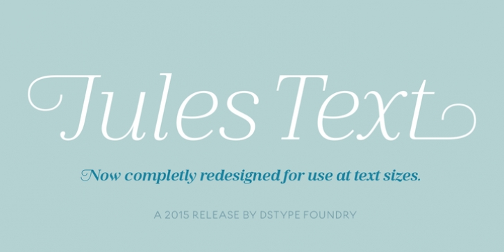 Jules Text font preview