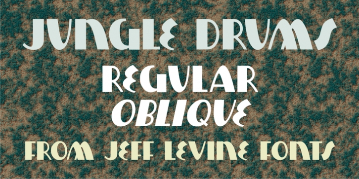 Jungle Drums JNL font preview