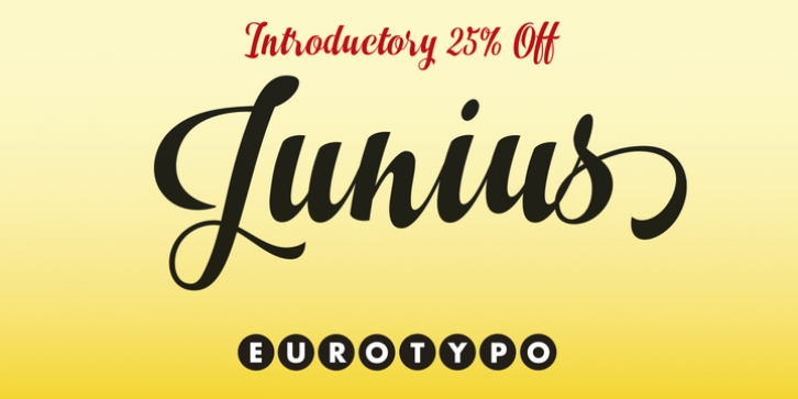 Junius font preview