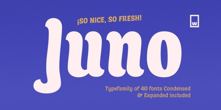 Juno font preview