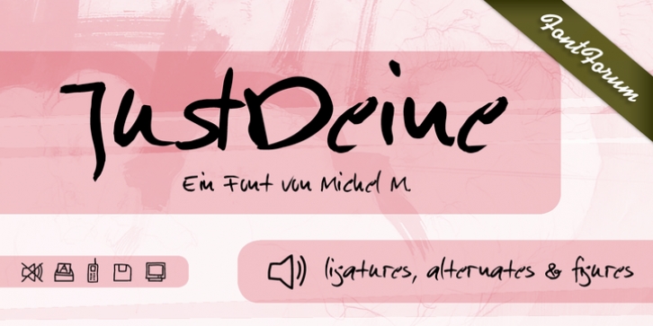 Just Deine font preview