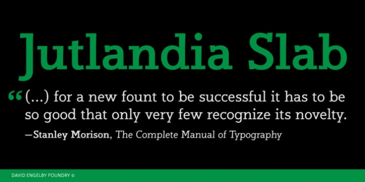 Jutlandia Slab font preview