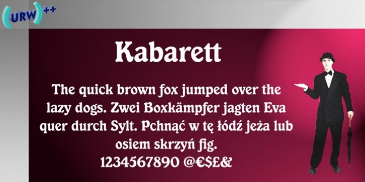 Kabarett font preview