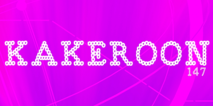 Kakeroon font preview