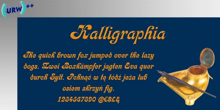 Kalligraphia font preview