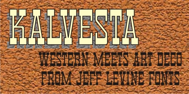 Kalvesta JNL font preview