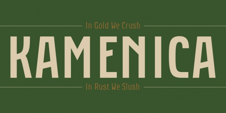 Kamenica font preview