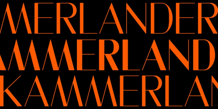 Kammerlander font preview