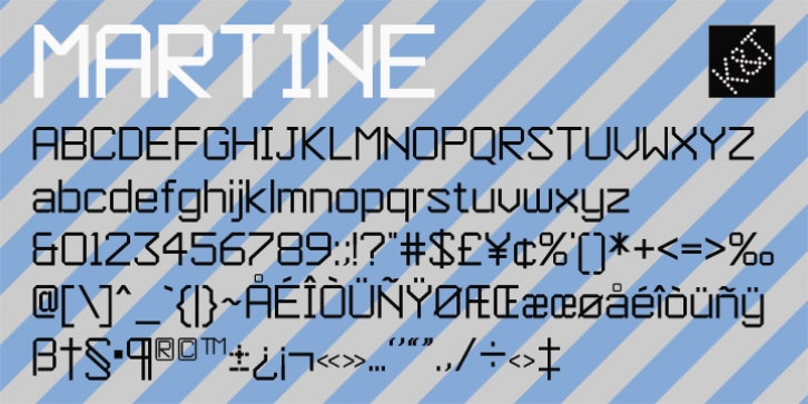 KT Martine font preview