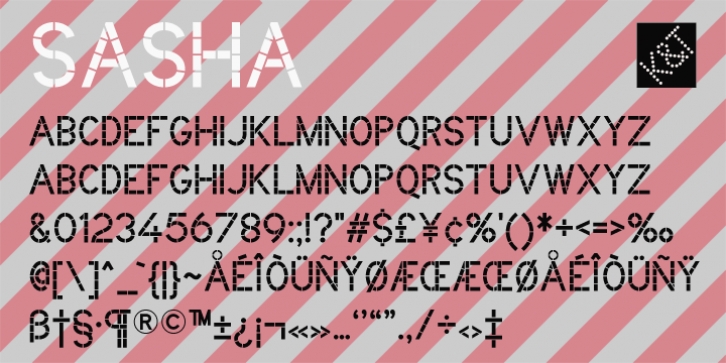 KT Sasha font preview