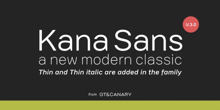 Kana Sans font preview