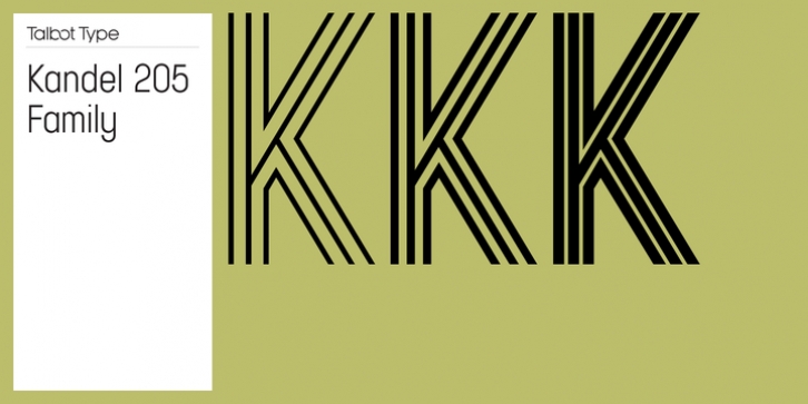 Kandel 205 font preview