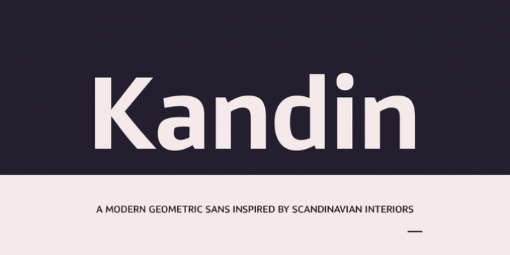 Kandin font preview