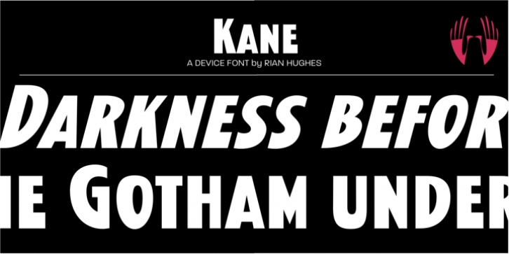 Kane font preview