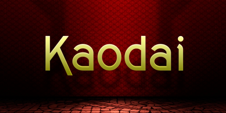 Kaodai font preview