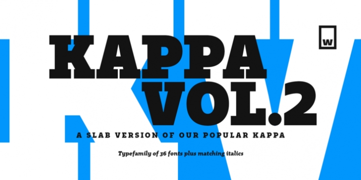 Kappa Vol2 font preview