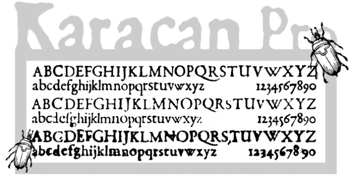 Karacan Pro font preview