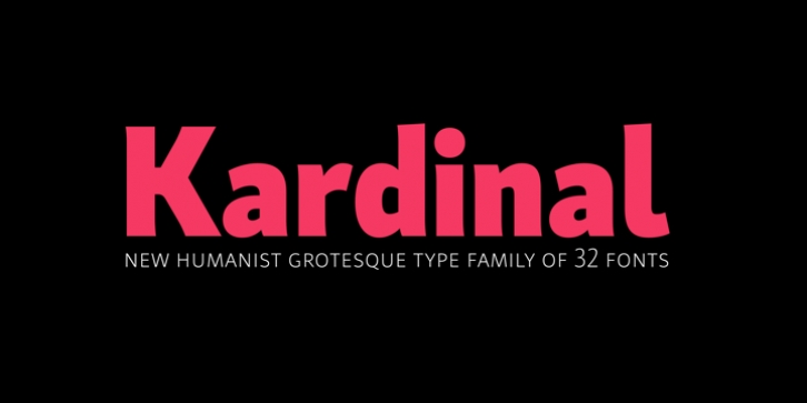 Kardinal font preview