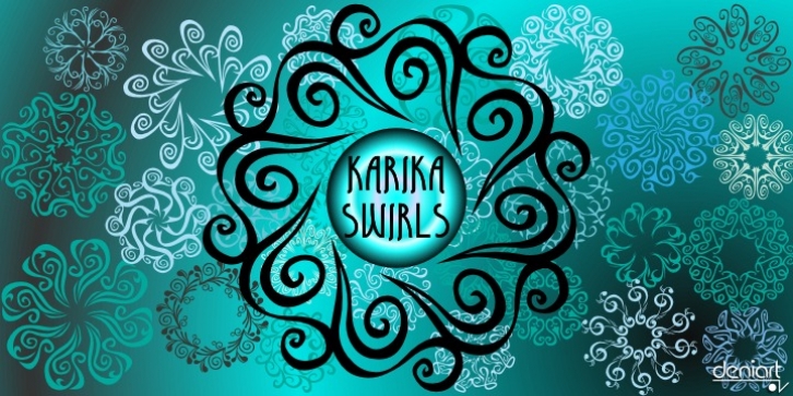 Karika Swirls font preview