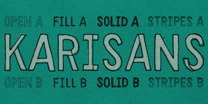 Karisans font preview