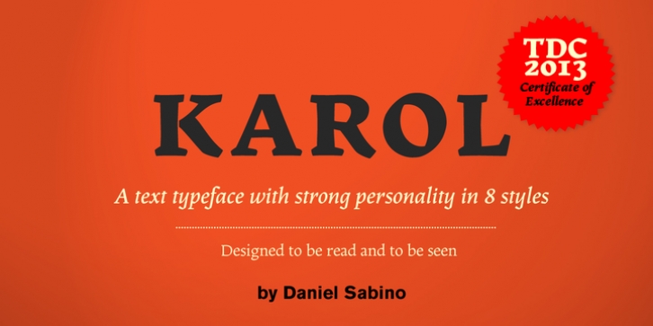 Karol font preview