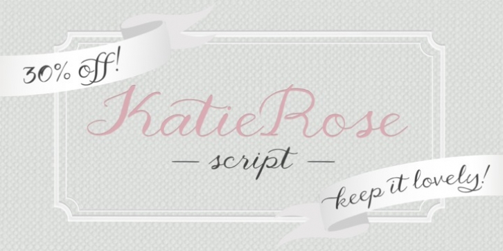 KatieRose font preview
