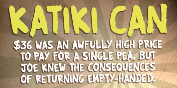 Katiki Can font preview