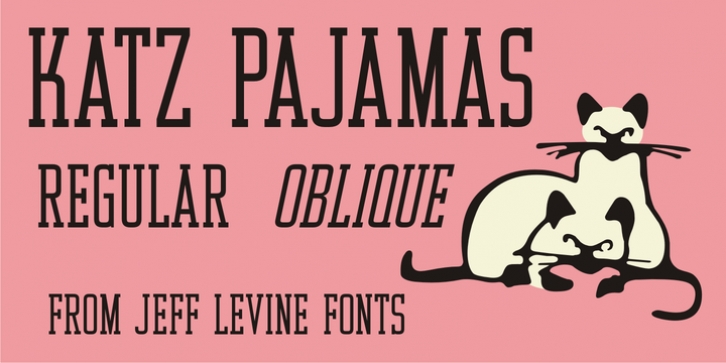 Katz Pajamas JNL font preview