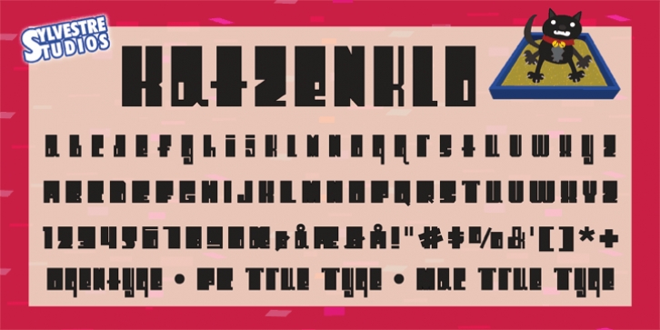 Katzenklo font preview