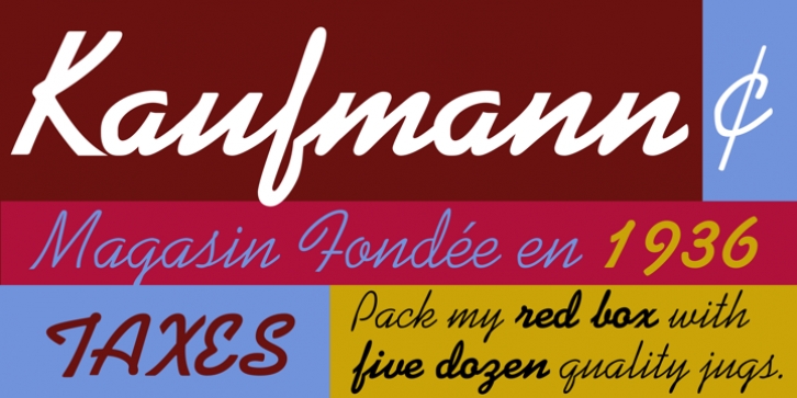 Kaufmann font preview