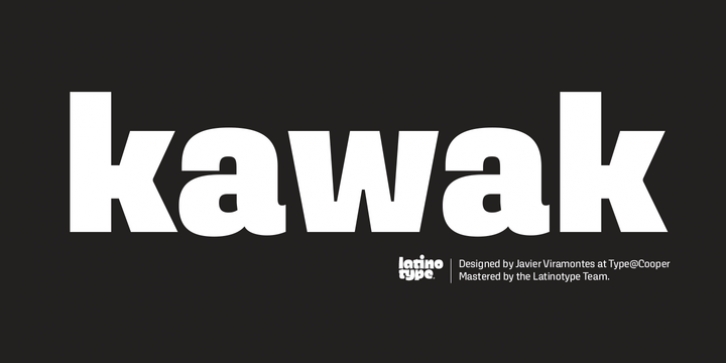 Kawak font preview