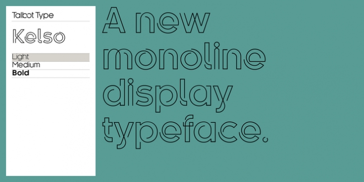 Kelso font preview