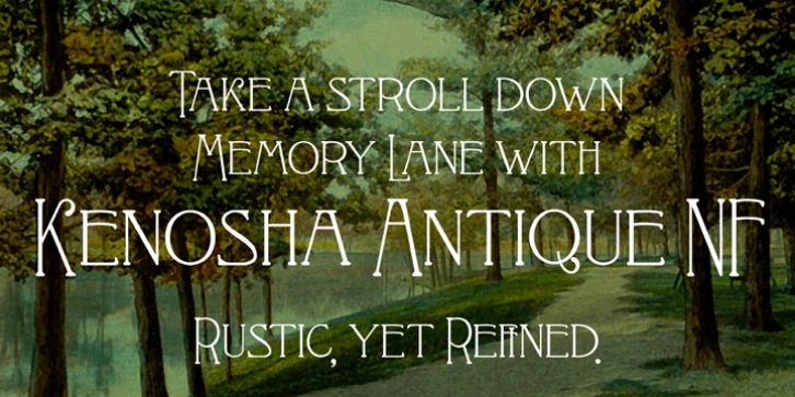 Kenosha Antique NF font preview